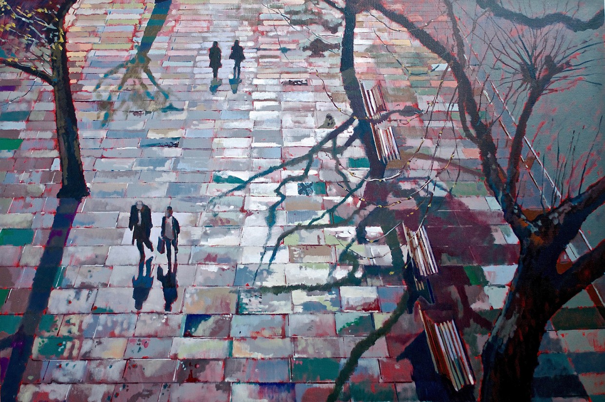 Under Waterloo Bridge 2 36x54ins 2013