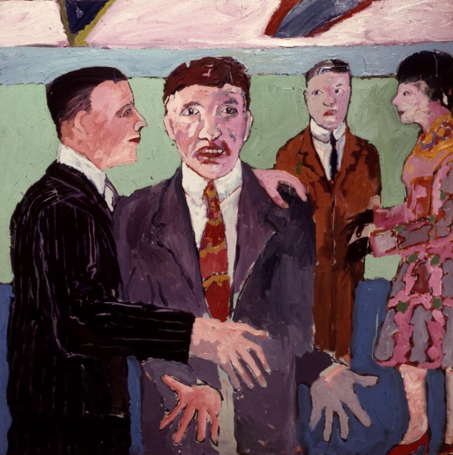 The Fitting oil on canvas 60x46ins 1980